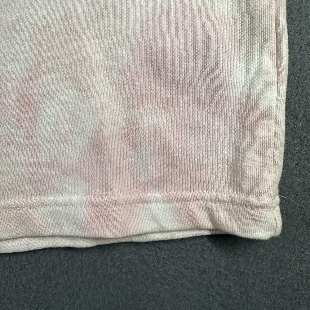 Gap Shirt Womens Small Pink Tie Dye Terry Raglan Short Sleeve GAP Logo Hibiscus - Picture 8 of 14